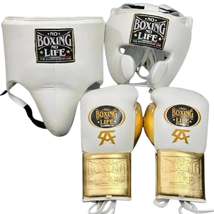 ชุดอุปกรณ์ชกมวยแบบสั่งทำพิเศษ No Boxing No Life สำหรับมืออาชีพ พร้อมนวม ป้องกันศีรษะ และอุปกรณ์ป้องกันอวัยวะเพศ สำหรับผู้ใหญ่และศิลปะการต่อสู้ - Product Image 2