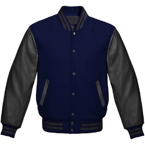 Chaqueta universitaria de béisbol para hombre personalizada al por mayor chaqueta universitaria de béisbol con diseño bordado para hombre - Product Image 1