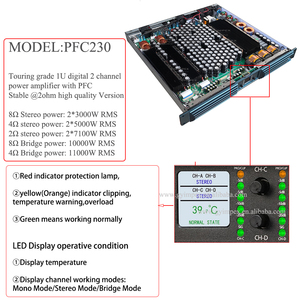 Amply kỹ thuật số công suất 10000W, <span class=keywords><strong>2</strong></span> kênh, chất lượng cao, ổn định ở 4800W 2ohm, chuyên nghiệp cho sân khấu KTV. - Product Image 2