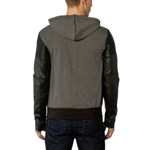 Sudadera con Capucha Negra Personalizada 2026 con Diseño Único, Colores y Mangas de Cuero Transpirable para la Temporada de Invierno en Estilo Americano - Product Image 6