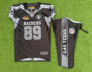 Uniformes de football et de rugby américains de meilleure qualité séchage rapide et maillot en maille respirant broderie ensembles à manches courtes fabriqués au Pakistan - Product Image 2