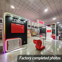 Stand d'exposition modulaire à montage rapide, stand de foire réutilisable en bois, stand d'exposition de mode 10x20 20x20, stand de salon professionnel personnalisé