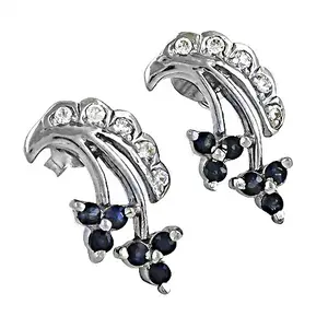 Boucles d'oreilles clous géométriques en perles et diamants pour femmes - Bijoux de fête tendance - Plaqué or - Motif floral - Product Image 2