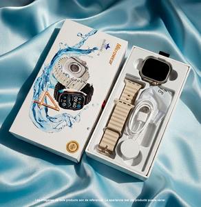 Montre connectée Microwear Ultra 4 Premium avec écran tactile, bracelet Ocean, chargeur magnétique, protection d'écran, noir et blanc - Product Image 2