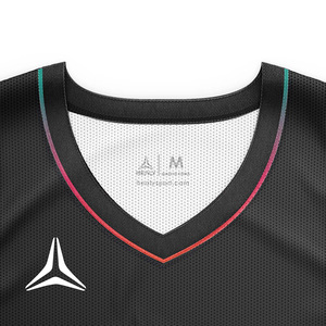 Maillot de basketball Healy 30 en mesh noir pour homme, sans manches, col en V, imprimé par sublimation, respirant, vêtements de sport, chemises d'extérieur - Product Image 3