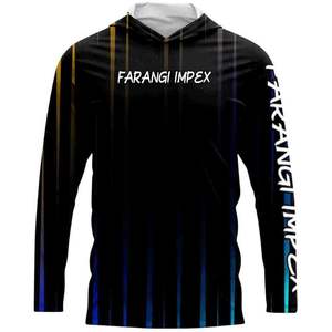 เสื้อฮู้ดดี้ตกปลาแบบกำหนดเอง OEM ป้องกันแสงแดด UPF 50+ ระบายอากาศได้ดี ผลิตจากโพลีเอสเตอร์ 100% พร้อมการพิมพ์แบบซับลิเมชั่น ป้องกันรังสียูวี รุ่นปี 2026 - Product Image 1