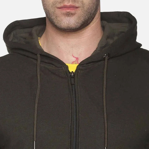 Usine directe hommes sweats à capuche à la mode plus récent Style Street Wear fabriqué au Pakistan blanc plaine fermeture éclair à capuche bon prix - Product Image 2