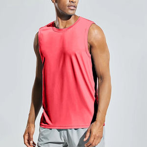 Ropa Deportiva para Entrenamiento, Camiseta sin Mangas Básica para Hombre, Transpirable, de Poliéster/Algodón, Camisetas Casuales Personalizables - Product Image 1