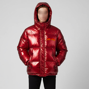 Chaqueta Bomber de Invierno con Capucha, Impermeable y Cortavientos, de Primera Calidad, para Hombre, con Cremallera, Lisa, Teñida, Material de Poliéster/Algodón - Product Image 4