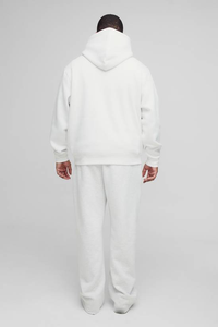 ROMEO INDUSTRY Sweat à capuche ample pour homme de haute qualité, logo personnalisé, 430 g/m², 100 % coton molletonné, respirant, écologique, coupe-vent - Product Image 4