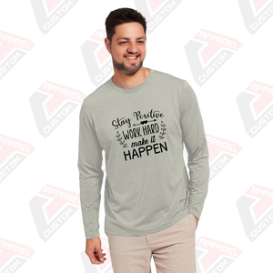 เสื้อยืดผ้าฝ้ายแขนยาวของผู้ชายมรดกเป็นมิตรกับสิ่งแวดล้อมผ้าเดนิมผ้าลูกฟูก - Product Image 5