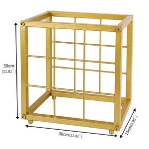 Stylish metal gold wine storage rack for <b>kitchen</b> home decoration dining <b>table</b> champagne wine display rack holder <b>bar</b> wholesale - Product Image 4