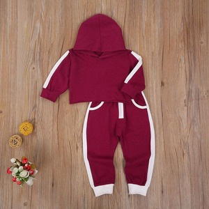 Nouveauté, vente en gros, ensemble de survêtement pour enfants en polyester/coton, 2 pièces, à capuche, décontracté, respirant, séchage rapide, pour l'hiver - Product Image 3