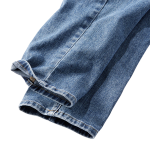 Jeans Vintage para Mujer, Corte Boyfriend, Cintura Alta, Casuales, Pantalones Vaqueros de Mezclilla para Mujer, Transpirables, Lavados, de Pierna Ancha y Recta - Product Image 3