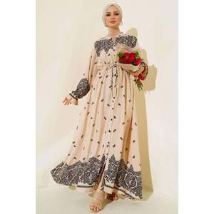 Robe boutonnée à motifs Latte - Product Image 4