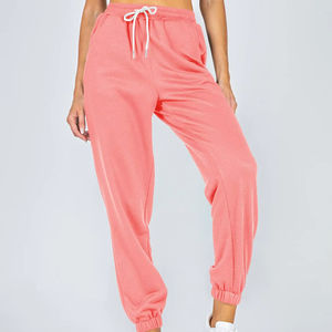 Pantalon en polaire pour femme de haute qualité avec logo de marque personnalisé, couleur personnalisée, respirant, polyester/coton, écologique, taille haute - Product Image 3