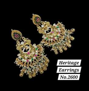 Pendientes Étnicos Colgantes al por Mayor para Mujer con Perla, Joyería India, Pendientes para Chicas, Moda Vintage, Pendientes Colgantes, Regalo - Product Image 4