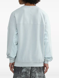 Sudadera de cuello simulado de alta calidad Sudadera de algodón orgánico de peso pesado Logotipo personalizado Sudadera de cuello redondo de gran tamaño en blanco - Product Image 6