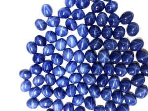 Saphir bleu synthétique certifié IGI, taille brillant calibrée, pierre précieuse en vrac pour la fabrication de bijoux, tailles 8mm-12mm - Product Image 3