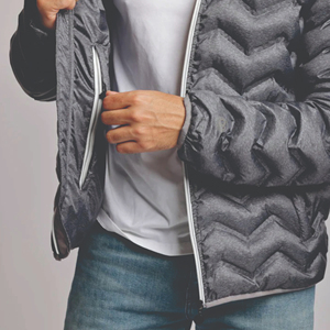 Venta al por mayor chaquetas personalizadas para hombre poliéster/nailon estampado brillante a prueba de viento High Street acolchado hombres chaquetas acolchadas hombres al por mayor - Product Image 6