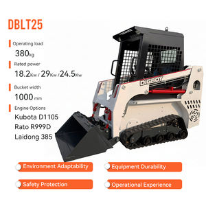 Mini Front <span class=keywords><strong>Loader</strong></span> Bersertifikasi CE/EPA, Tahan Lama, Kapasitas Tinggi, Bucket Batu, Track Skid Steer <span class=keywords><strong>Loader</strong></span>, Pompa Bearing untuk Penanganan Agregat - Product Image 2