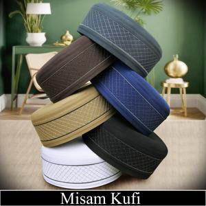 Misam Premium Polyester Cotton Handmade Kufi Cap Best OEM Factory Wholesale Modest Traditional Islamic Clothing Accessory Spring - Product Image 2