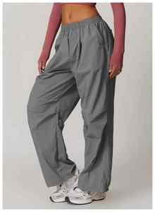 Joggers pour femmes avec poches latérales Taille haute Elastique pour vêtements de nuit de salon ou vêtements de plein air décontractés - Product Image 5