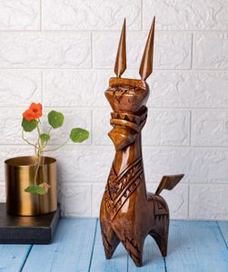 Caballo tradicional hecho a mano de madera famoso en todo el mundo como caballo de terracota hecho a mano madera decorativa decoración del hogar - Product Image 5