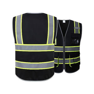 Chaleco DE SEGURIDAD reflectante Hi Vis de alta calidad con logotipo personalizado Multi bolsillos Hi Vis reflectante transpirable ropa de trabajo chaleco de seguridad - Product Image 4