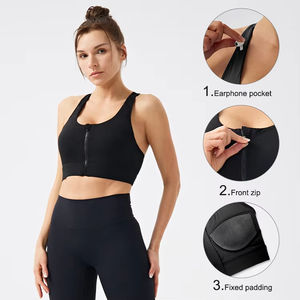 Hermoso sujetador de Yoga ligero Sexy Fitness deportes estampado único cobertura completa sujetadores de talla grande mujeres Crop Top conjuntos correr activo - Product Image 4