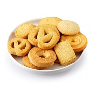 Biscuits et gâteaux halal certifiés BRC en gros, saveur beurre, formes variées (cœur, rond), pour le thé de l'après-midi - Product Image 1
