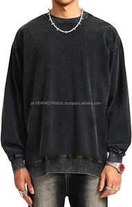 Sweat-shirt ample en coton pour femme avec fermeture éclair, manches longues, col rond, poche, style vintage, coupe ample - Product Image 3