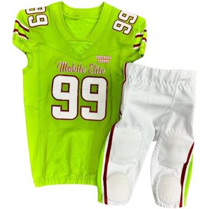 Custom Design Breathable Anti-Bacterial Quick Dry Half Sleeve American Football Uniforms 100% Polyester Custom Colors Sizes OEM - Product Image 4