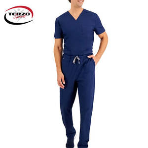 Conjuntos de Uniformes Médicos Personalizados de Talla Grande para Hombre, de Alta Calidad, Estampados, Ligeros, Transpirables, Estilo Jogger, para Uso en Verano, Disponibles en Línea - Product Image 2