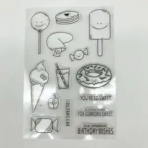 Personalized Custom Silicone Transparent Stamps Clear Stamp for Cards Making DIY Scrapbooking Photo Album Decoration Paper Craft