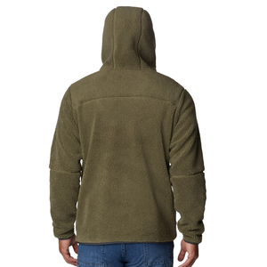 Winter Digital Printing Fur Half Zip Fuzzy Sweatshirt Warm Fleece Crop <b>Sherpa</b> Pullover <b>Hoodie</b> with Own Designs Cotton Blended - Product Image 2