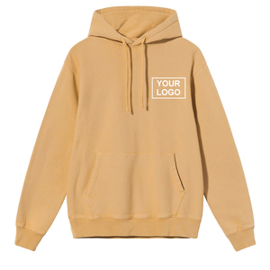 เสื้อสเวตเตอร์มีฮู้ดสำหรับผู้ชาย,เสื้อฮู้ดปักลายสีพื้นผ้าคอตตอน100% ออกแบบใหม่ - Product Image 5
