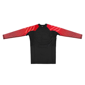 Men's Long Sleeve Rash <b>Vest</b> Sublimation Printed Rashie jiu jitsu kimono Rash Guard Chlorine Resistant Surfing Rash Guard - Product Image 2