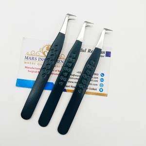 Pinzas para Extensiones de Pestañas con Diseño de Corazón de 90 Grados, Acero Inoxidable Japonés - Product Image 2