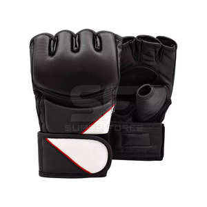 Cómodos guantes MMA con diseño de dedo abierto para artes marciales y entrenamiento físico Guantes MMA PU Premium - Product Image 1