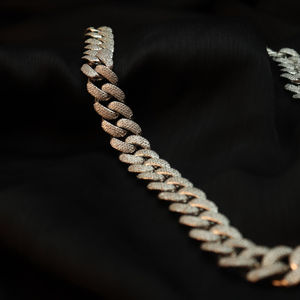 Collar de Diamantes VVS y Moissanita, Joyería Fina de Lujo, Chapado en Oro, Cadena Cubana de 8mm 10mm 12mm 15mm, Certificado IGI - Product Image 5