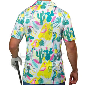 Camisetas POLO masculinas con estampado de pájaros, camisetas de golf suaves para hombres personalizadas con su propio diseño, polos - Product Image 2