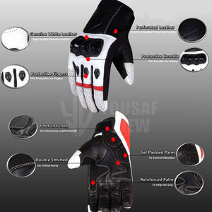 Tamaño adulto Nuevo diseño Guantes de moto genuinos reales Guantes de moto de vaca Guantes de moto - Product Image 5