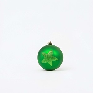 Green Festival <b>Plastic</b> Christmas Baubles 2pcs 15cm Diameter Machine-Made Hanging Ball & <b>Tree</b> Ornaments Made in Italy - Product Image 3