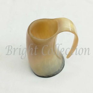 Handmade Creative Design Bar Drinking Buffalo Horn Beer Tankard Mug Natural Ox Horn Material for Back to School Parties - Product Image 4