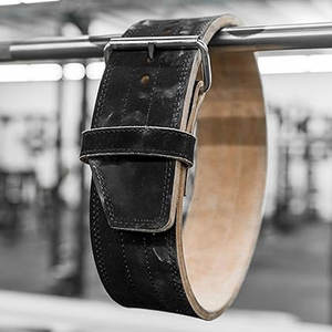 Offre Spéciale Haltérophilie Ceintures à Double Prong Heavy Duty Fitness Rembourré Haltérophilie Ceintures en cuir - Product Image 4