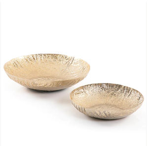 Juego de 3 cuencos de comida para restaurante redondos de diferentes tamaños, cuencos de Metal de Color cobre para servir comida, precio atractivo para eventos de boda - Product Image 6