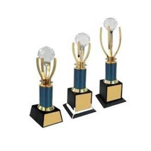 Coupe de trophée de championnat traditionnelle en métal pour la journée sportive annuelle de l'école et les événements du campus - Product Image 1