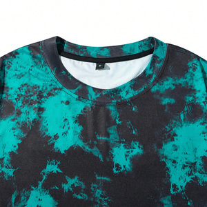 Camisetas personalizadas tie Dye para hombre para el verano tela de algodón transpirable impresión OEM con etiqueta privada y personalización del diseño del logotipo - Product Image 3