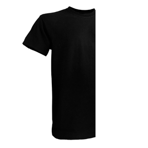 Camiseta de Manga Corta Casual para Hombre, Talla Grande, con Logotipo Personalizable de Alta Calidad, Transpirable, Ecológica, Orgánica, Negra - Product Image 2
